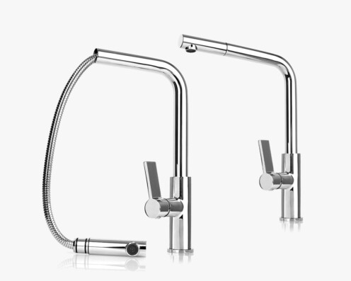 Смесител Lavello 400 Chrome с изтегляща се глава